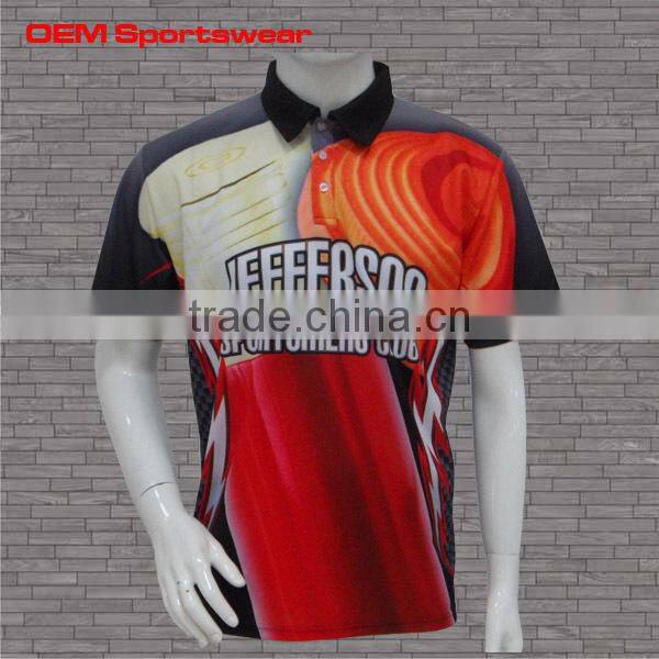 New design bowling sport polo t shirts