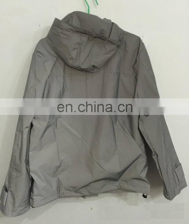 Men outdoor windbreaker safety jacket 3M reflective running jacket