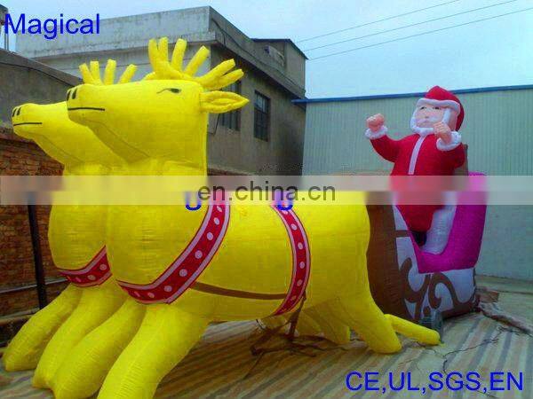Inflatable Christmas Santa Claus Family Decoration