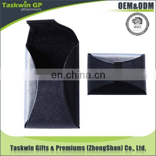 China wholesale customized brand logo leather case for business card