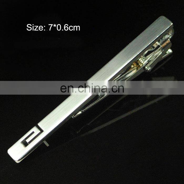 Custom zinc alloy/ brass/ iron material and printing logo tie clip