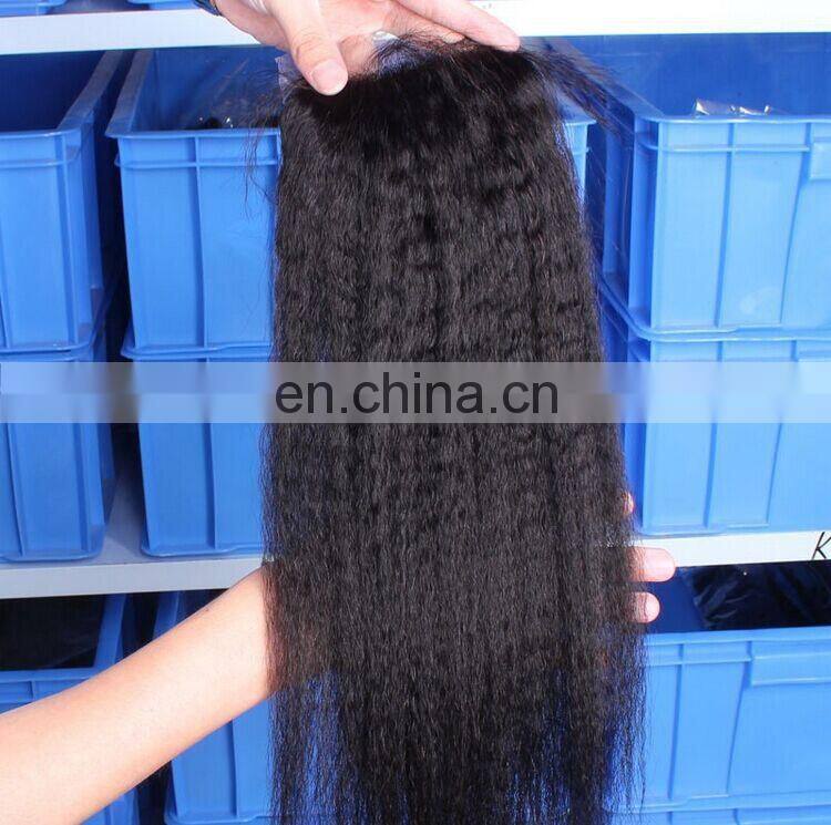 Best Selling Afro Kinky Straight Cheap Wave Human Hair Weave , 100% Top Grade 7A Virgin Brazilian Hair