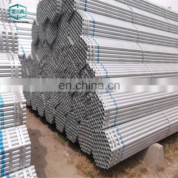 Chinese manufacturer astm a53 sch40 hot dipped thin wall Zinc coated round steel pipe price