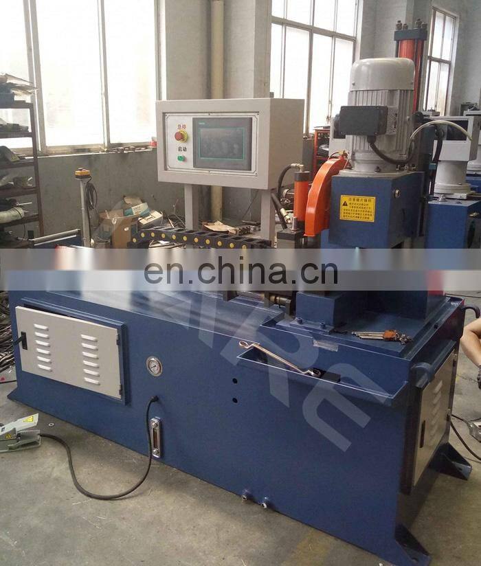 Automatic hydraulic copper pipe vertical 90 degree band saw machine, steel tube cutting machine