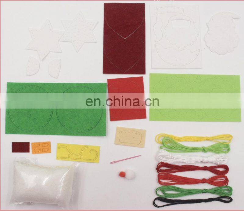 Handmade sew  kit educational diy Toy Christmas  Ornaments For Kids