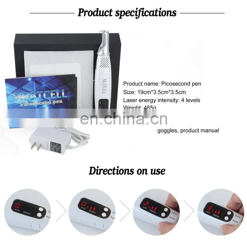 Handheld Picosecond Laser Pen Tattoo Scar Freckle Removal Machine Skin Beauty Device