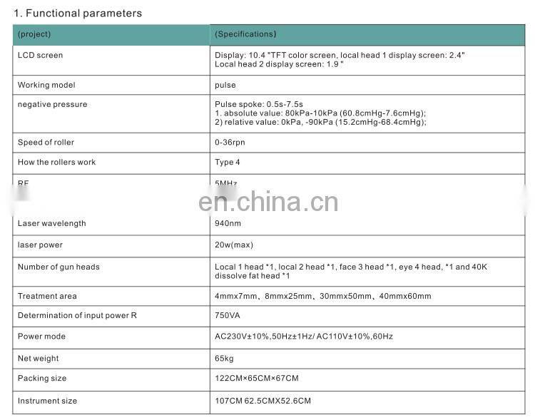 Body shape cavitation slimming system radio frequency facial velashape slimming machine