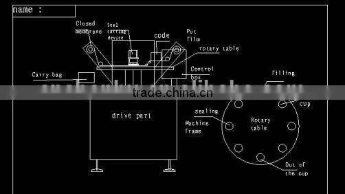Factory price rotary cold tea/yogurt cup filling sealing machine made in China