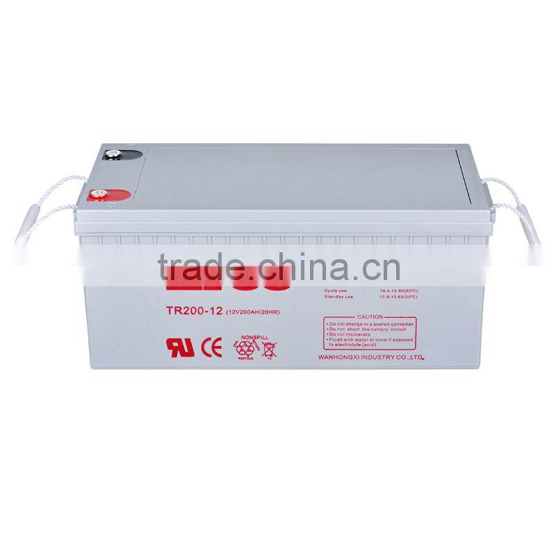 MF rechargeable Ups Battery Agm12v 200ah For UPS System Manufacturer