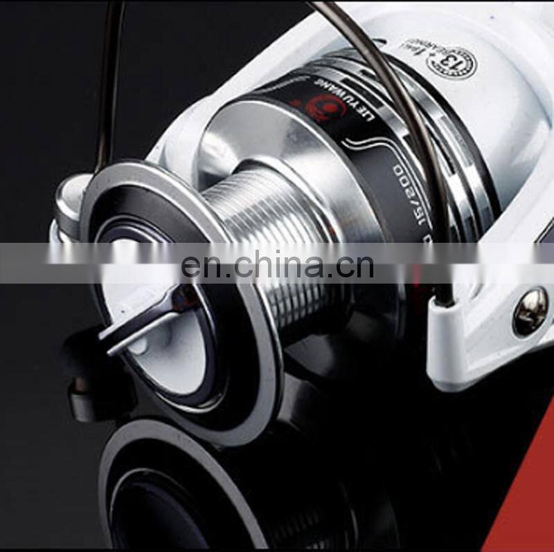 Popular 13+1BB 1000-7000 Series Metal Spinning Fishing Reel Peche White Fish Wheel fishing reel bait runner carp