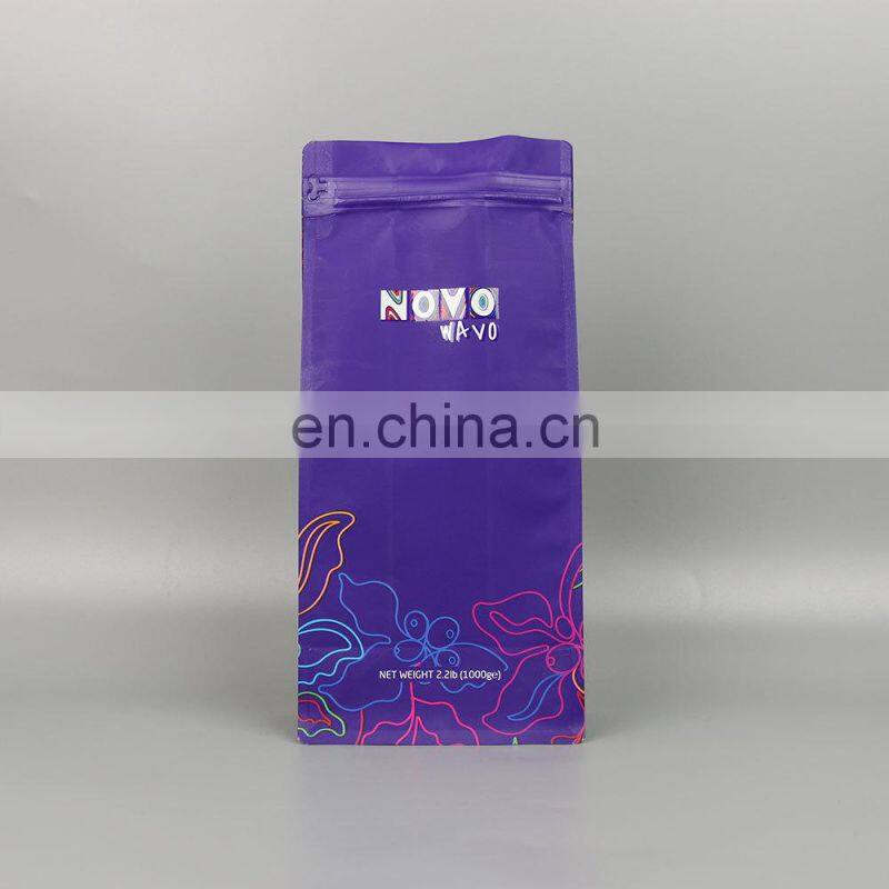 12oz plastic coffee packaging pouch coffee package bag