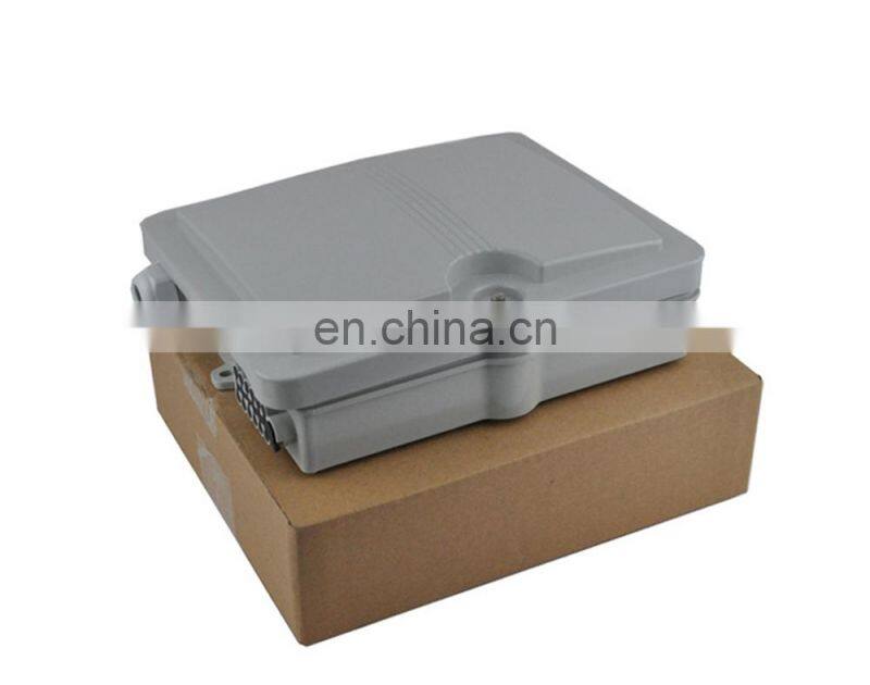 MT-1401 Cheap price pole mount type outdoor waterproof PP plastic 8 core small fiber optic junction box with 1x8 PLC splitter
