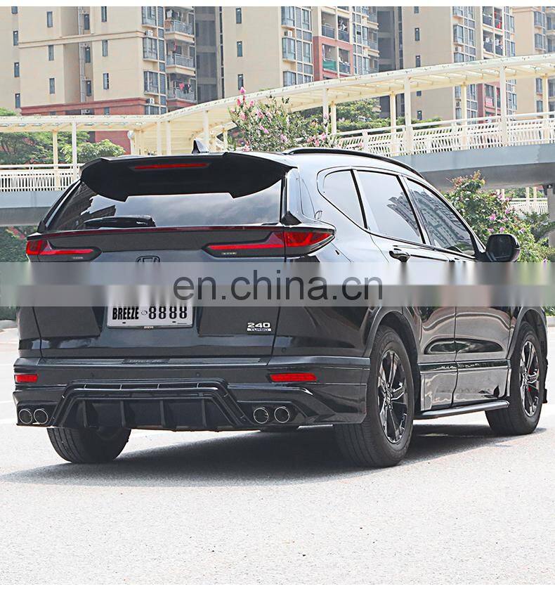 Runde Perfect Fitment Kits For 20-21 Honda Breeze LT Black Warrior Sports Body Kit Front Lip Side Skirts Rear Lip Tail Pipes