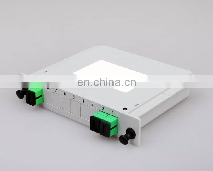 1*2 Way SC APC Card Plug-in Type GPON Passive Optical Splitter Coupler