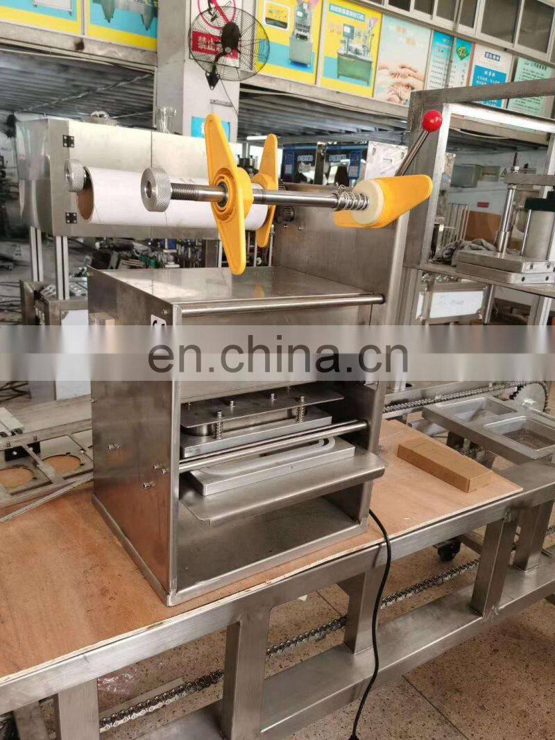 Commercial plastic and paper cup sealer sealing machine for milk tea, soybean milk, coffee cups