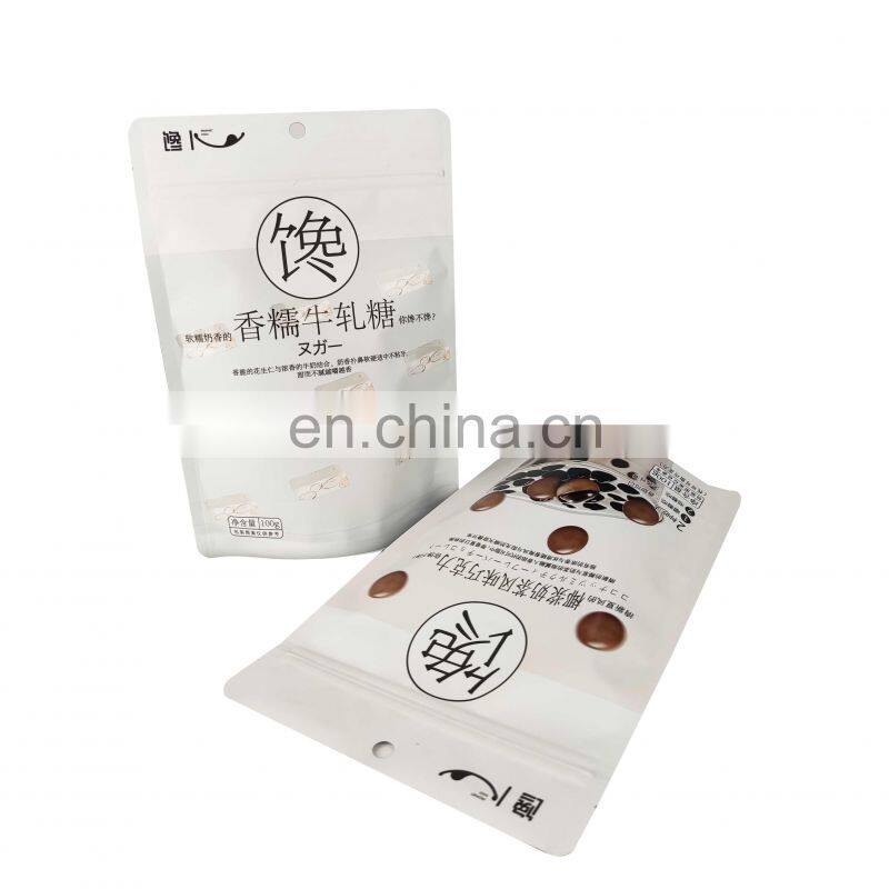 Mylar Bag Matte Customized Design Stand Up Pouch Zip Lock Plastic Stand Up Packaging Bags with Zipper