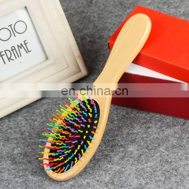 Wooden Bamboo Hair Brush Improve Hair Growth Wood hairbrush Prevent Hair Loss Anti-static Comb