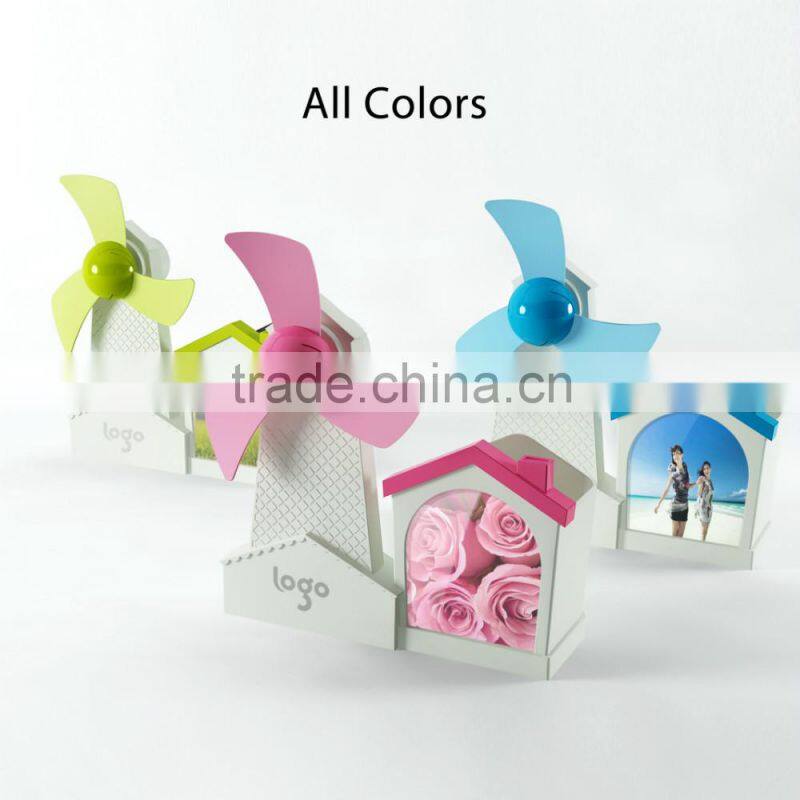 YGH521 Plastic Material and Battery Power Source Kids Mini Table Fan