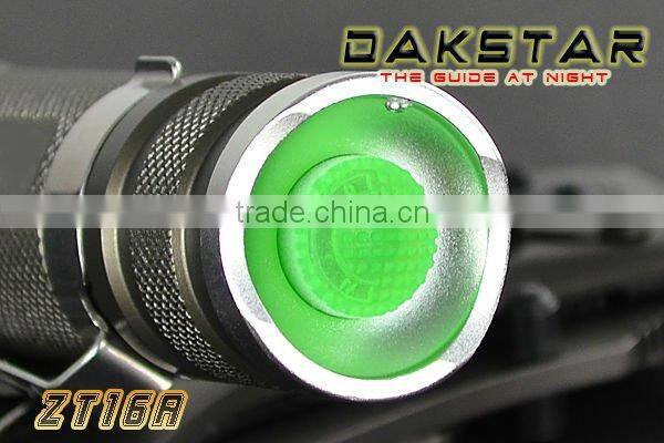 DAKSTAR ZT16A T6 885LM Aluminum LED 18650 Zoom rechargeable Flashlight With CREE