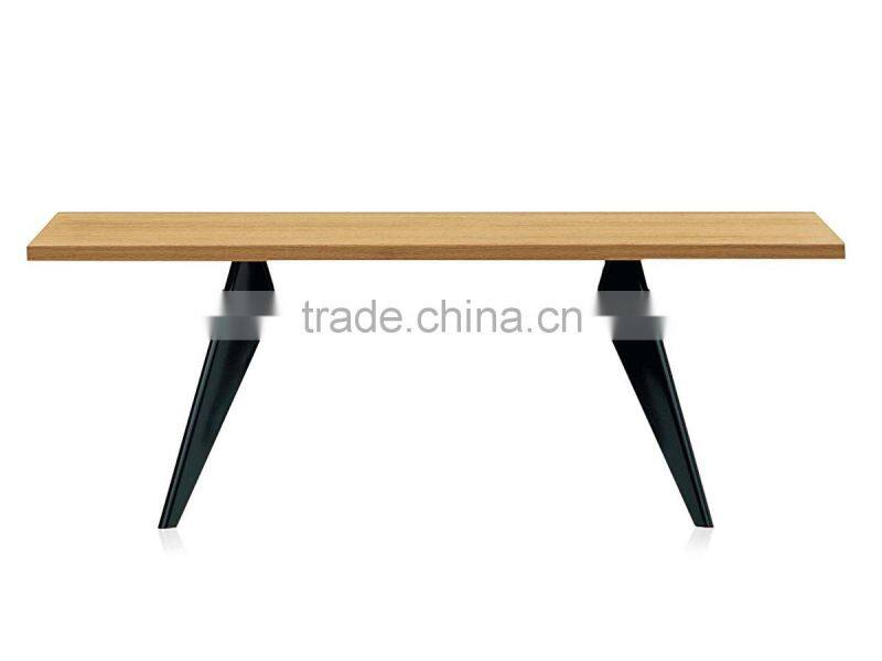 Dining room furniture ash wood Jean Prouve dining restaurant table