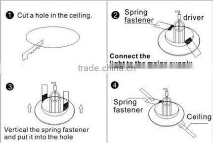 High power 7w round surface mounted led suspendend ceiling light with ce,rohs,ul certificate
