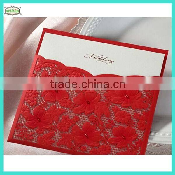 High quality 300g 2014 wedding invitation cards