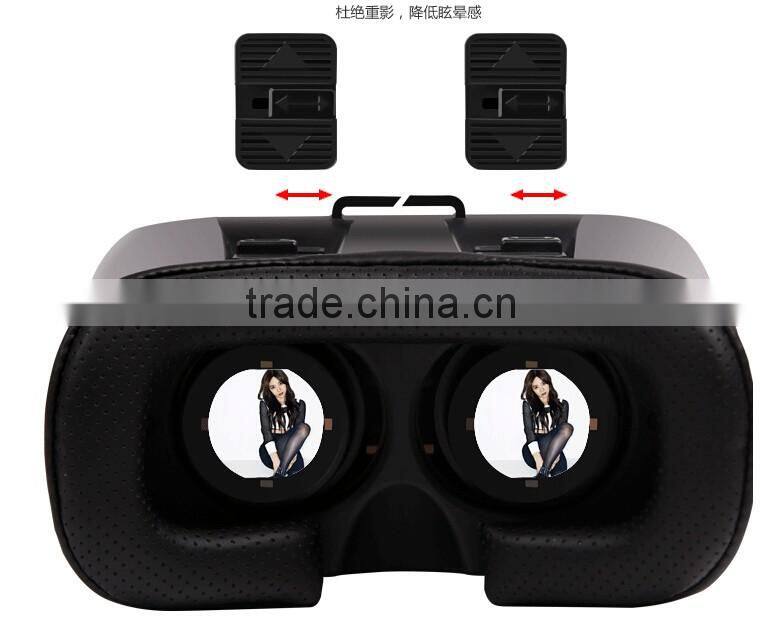 VR Case BOX Google Virtual Reality 3D Glasses Head-mounted 3D Video Movie Game Glasses for iPhone Samsung 3.5-6.0 inch Smart Pho