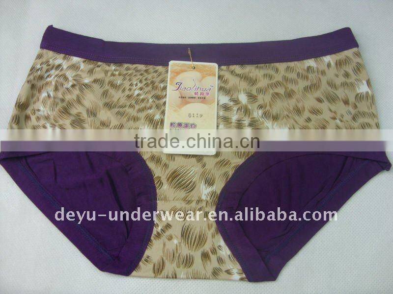 0.71USD Modal Colorful Fashional Tiger Print Ladies Panties(jlhnk038)