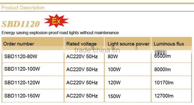 Energy saving explosion-proof road lights without maintence