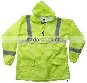 Adult Reflective PU Raincoat