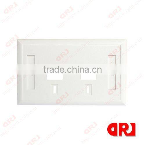 cat5e dual ports rectangle face plate