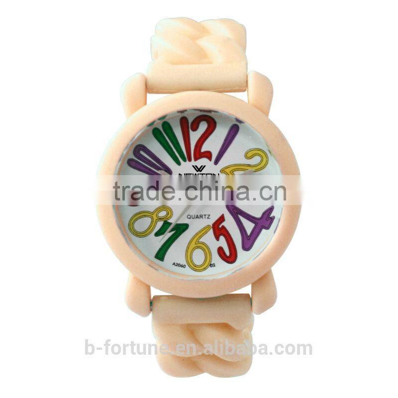 FT1213_LOR light blue Soft color jelly Japan movt quartz silicone strap mini watch
