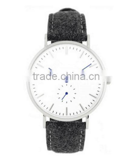 2016 Latest New Hot Selling Unusual Unisex Ronda Movement Tweed Watch