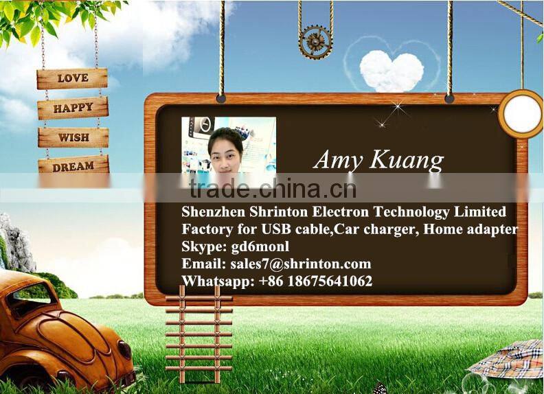 Mini car charger 2 port with CE, FCC, Rohs approval-Factory price