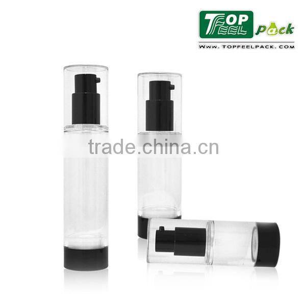 PA01 clear empty luxury china acrylic cosmetic bottle acrylic cosmetic airless bottle AS airless pump bottle for lotion