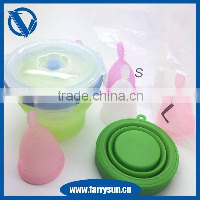 2016 Silicone fold sterilizer cup for menstrual cup