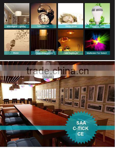 2015 new products led bulb bluetooth speaker controller support ios/android wholesale