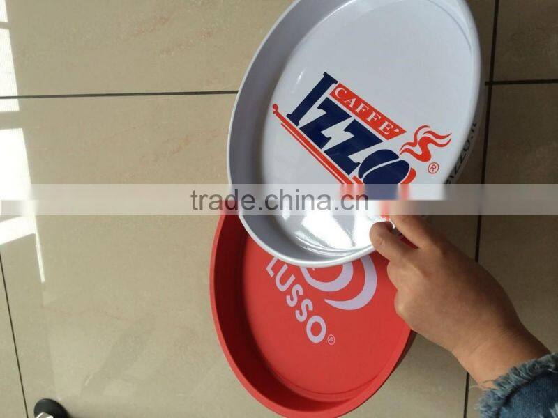 Antislip metal serving tray