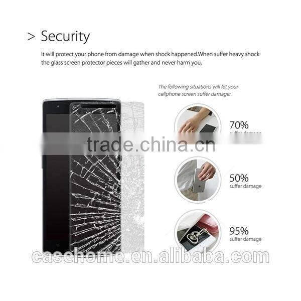top quality transparent toughened glass protective foils for one plus one