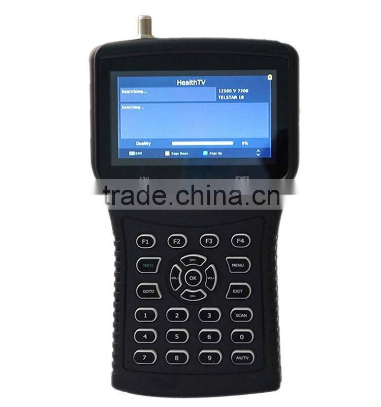 4.3 Inch Handheld Multifunctional HD DVB-S/S2 Satellite Finder/Monitor