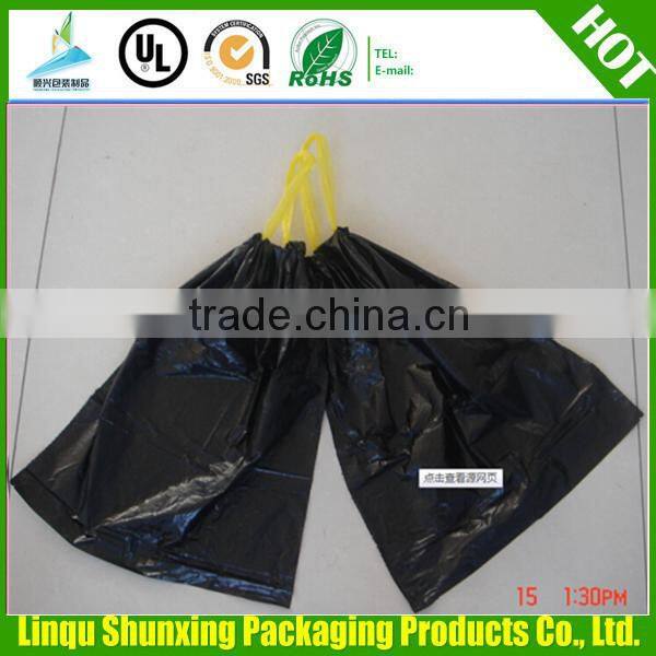 Top seller HDPE Drawstring garbage bag for roll with high quality