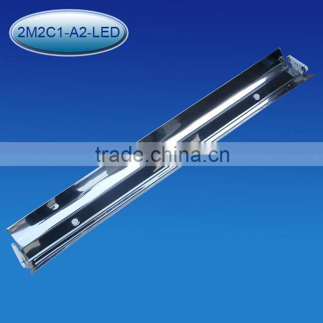 LED lamp fixture 2x600MM, led 2ft double fixture with reflector
