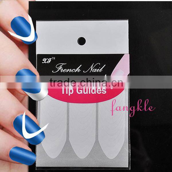 Various deisgns french tips sticker / nail art french sticker /tips guide nail sticker