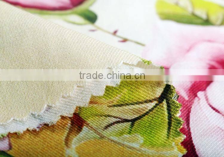 woven twill digital textile 100% viscose printing fabric