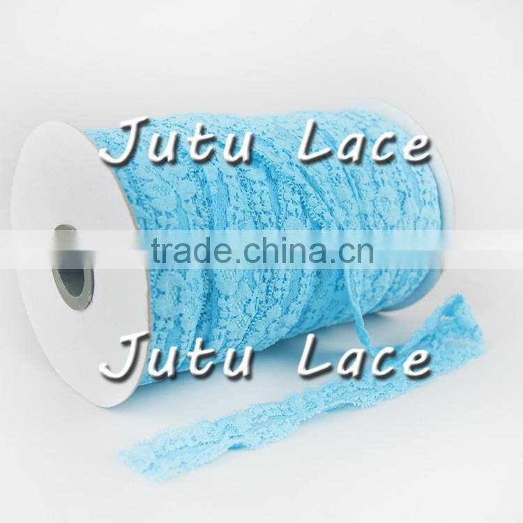 Fold Over Elastic Lace Fold over Elastic Cord Elastic Headband Elastic Lace FOE Hair Bow Tie DIY