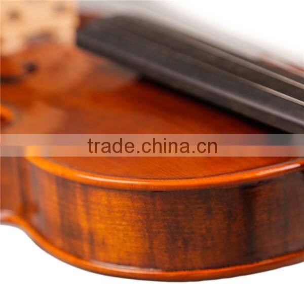 (TL004-1) Flamed Wood Violin With Case Jujube Accessories With Four Fine Turners