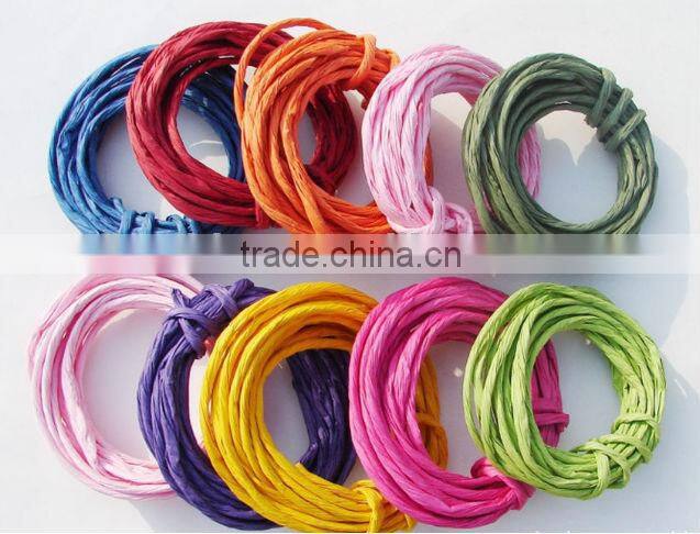 china wholesale raffia ribbon cord for gift packaging