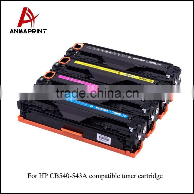 Anmaprint colored toner CB540A CB541A CB542A CB543A toner cartridge for HP CM1300/1312CM1312NFI compatible toner cartridge