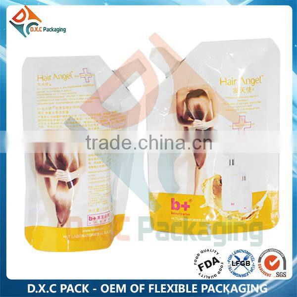 Spout Bag/Liquid Packaging For Organic Shampoo( New Design)