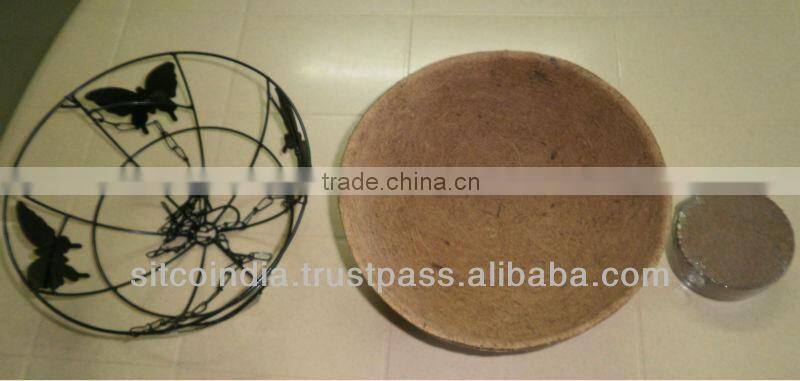 Garden Hanging Basket with Coco Liner & Coco Disk